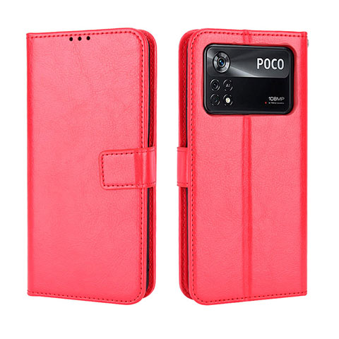 Handytasche Stand Schutzhülle Flip Leder Hülle BY5 für Xiaomi Redmi Note 11E Pro 5G Rot