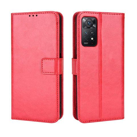 Handytasche Stand Schutzhülle Flip Leder Hülle BY5 für Xiaomi Redmi Note 12 Pro 4G Rot