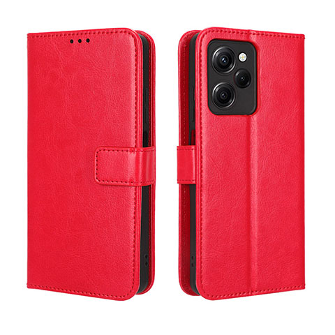 Handytasche Stand Schutzhülle Flip Leder Hülle BY5 für Xiaomi Redmi Note 12 Pro Speed 5G Rot