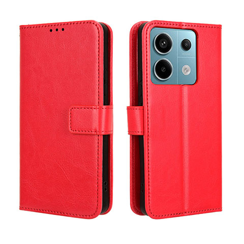 Handytasche Stand Schutzhülle Flip Leder Hülle BY5 für Xiaomi Redmi Note 13 Pro 5G Rot