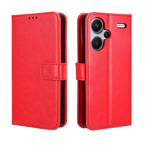 Handytasche Stand Schutzhülle Flip Leder Hülle BY5 für Xiaomi Redmi Note 13 Pro+ Plus 5G Rot