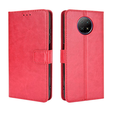 Handytasche Stand Schutzhülle Flip Leder Hülle BY5 für Xiaomi Redmi Note 9 5G Rot