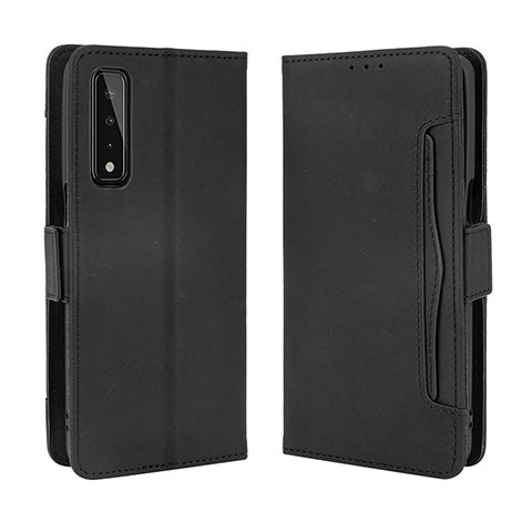 Handytasche Stand Schutzhülle Flip Leder Hülle BY6 für LG Stylo 7 Schwarz