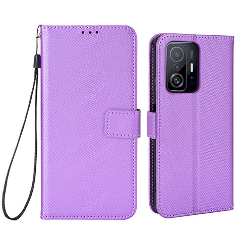 Handytasche Stand Schutzhülle Flip Leder Hülle BY6 für Xiaomi Mi 11T 5G Violett