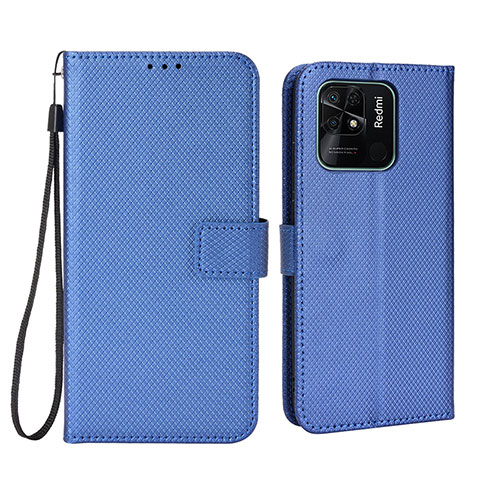 Handytasche Stand Schutzhülle Flip Leder Hülle BY6 für Xiaomi Redmi 10C 4G Blau