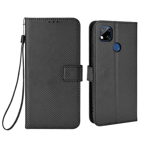 Handytasche Stand Schutzhülle Flip Leder Hülle BY6 für Xiaomi Redmi 9 Activ Schwarz