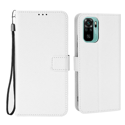 Handytasche Stand Schutzhülle Flip Leder Hülle BY6 für Xiaomi Redmi Note 10S 4G Weiß