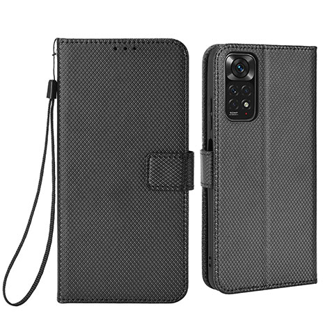 Handytasche Stand Schutzhülle Flip Leder Hülle BY6 für Xiaomi Redmi Note 11 4G (2022) Schwarz