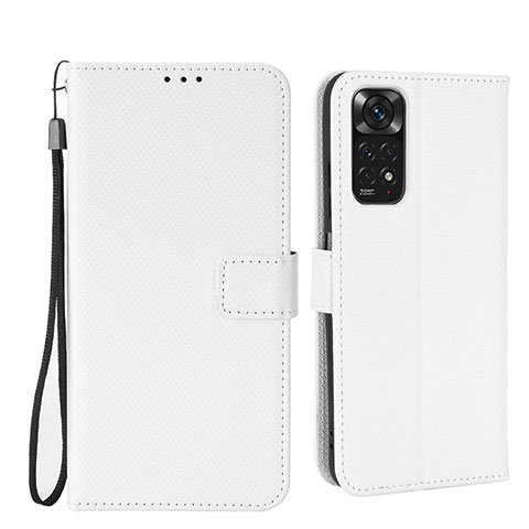 Handytasche Stand Schutzhülle Flip Leder Hülle BY6 für Xiaomi Redmi Note 11 4G (2022) Weiß