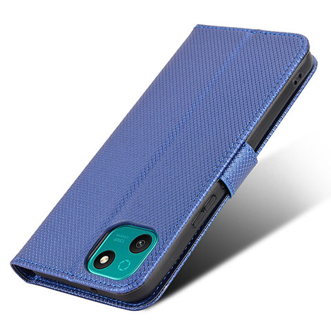 Handytasche Stand Schutzhülle Flip Leder Hülle BY7 für Wiko T10 Blau