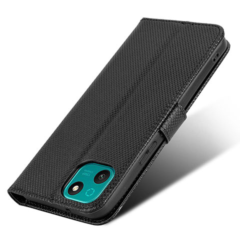 Handytasche Stand Schutzhülle Flip Leder Hülle BY7 für Wiko T10 Schwarz