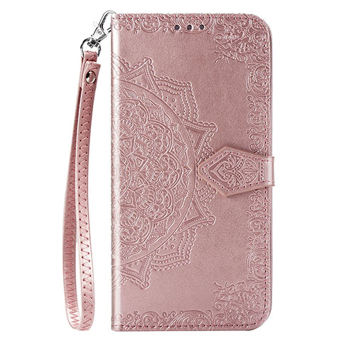 Handytasche Stand Schutzhülle Flip Leder Hülle C01 für Xiaomi Redmi Note 9 Rosegold