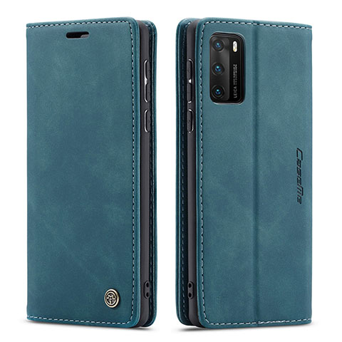 Handytasche Stand Schutzhülle Flip Leder Hülle C01S für Huawei P40 Blau