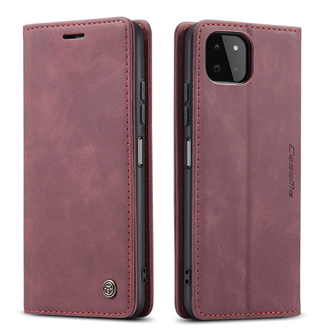 Handytasche Stand Schutzhülle Flip Leder Hülle C01S für Samsung Galaxy A22s 5G Fuchsie