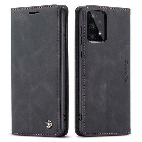 Handytasche Stand Schutzhülle Flip Leder Hülle C01S für Samsung Galaxy A33 5G Schwarz