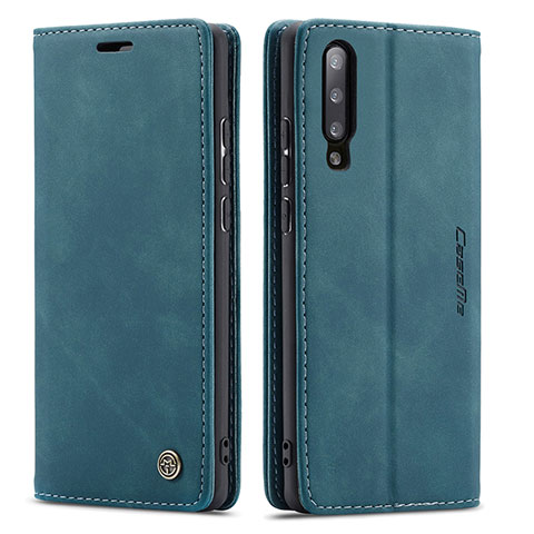 Handytasche Stand Schutzhülle Flip Leder Hülle C01S für Samsung Galaxy A70S Blau