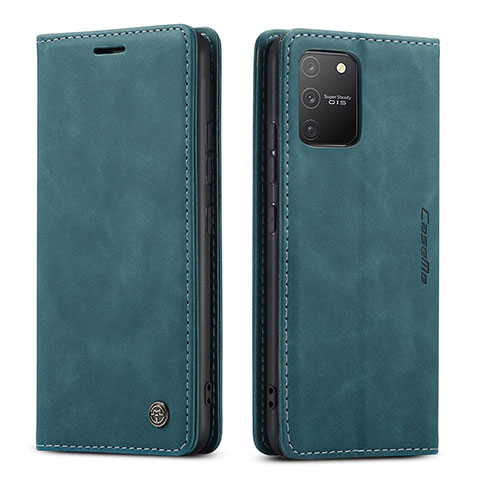 Handytasche Stand Schutzhülle Flip Leder Hülle C01S für Samsung Galaxy M80S Blau