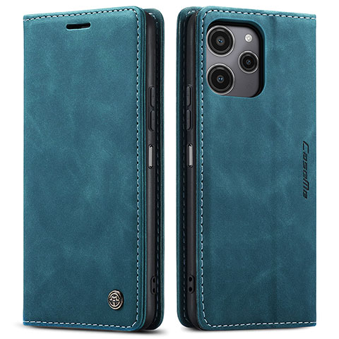 Handytasche Stand Schutzhülle Flip Leder Hülle C01S für Xiaomi Poco M6 Pro 5G Blau