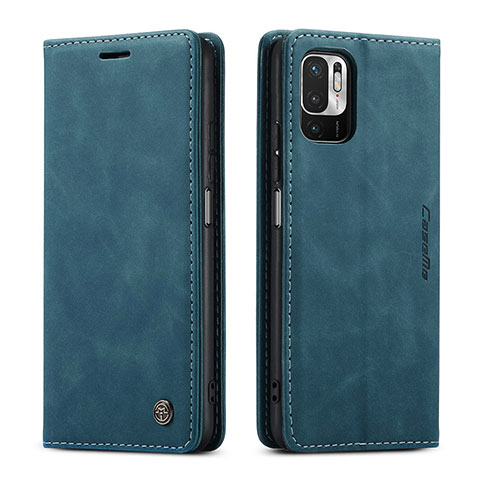 Handytasche Stand Schutzhülle Flip Leder Hülle C01S für Xiaomi Redmi Note 10T 5G Blau