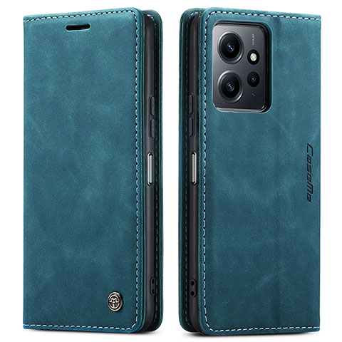 Handytasche Stand Schutzhülle Flip Leder Hülle C01S für Xiaomi Redmi Note 12 4G Blau