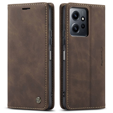 Handytasche Stand Schutzhülle Flip Leder Hülle C01S für Xiaomi Redmi Note 12 4G Braun