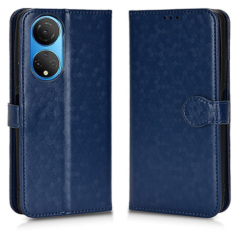 Handytasche Stand Schutzhülle Flip Leder Hülle C01X für Huawei Honor X7 Blau