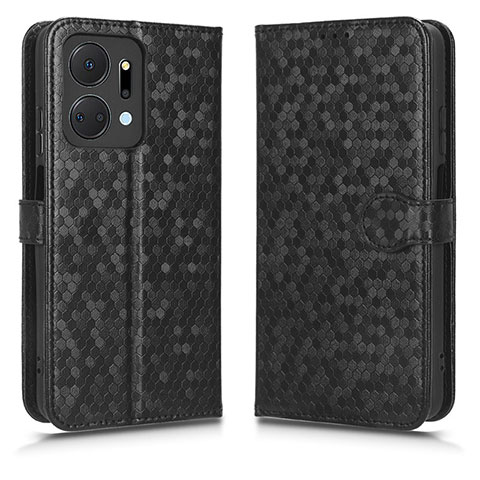 Handytasche Stand Schutzhülle Flip Leder Hülle C01X für Huawei Honor X7a Schwarz