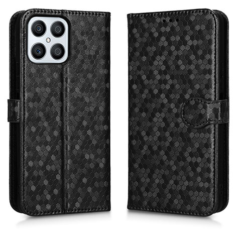 Handytasche Stand Schutzhülle Flip Leder Hülle C01X für Huawei Honor X8 4G Schwarz