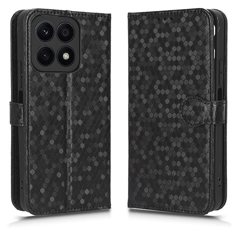 Handytasche Stand Schutzhülle Flip Leder Hülle C01X für Huawei Honor X8a 4G Schwarz