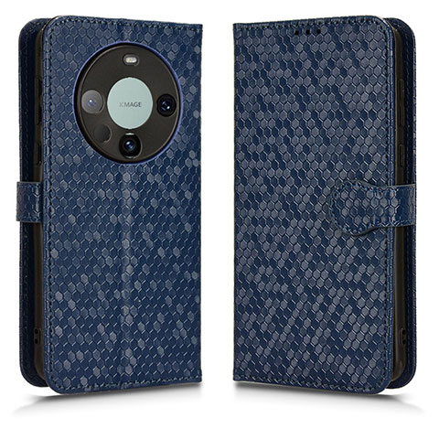 Handytasche Stand Schutzhülle Flip Leder Hülle C01X für Huawei Mate 60 Pro Blau