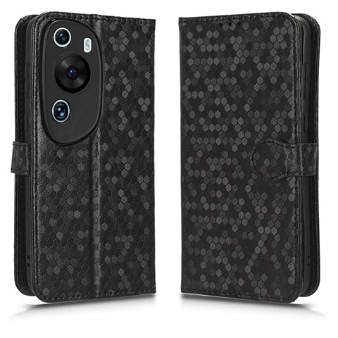 Handytasche Stand Schutzhülle Flip Leder Hülle C01X für Huawei P60 Art Schwarz