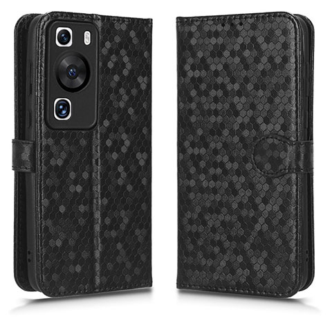 Handytasche Stand Schutzhülle Flip Leder Hülle C01X für Huawei P60 Pro Schwarz