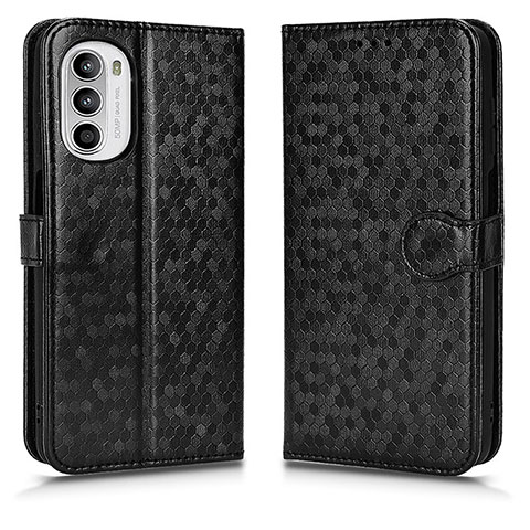 Handytasche Stand Schutzhülle Flip Leder Hülle C01X für Motorola Moto Edge (2022) 5G Schwarz