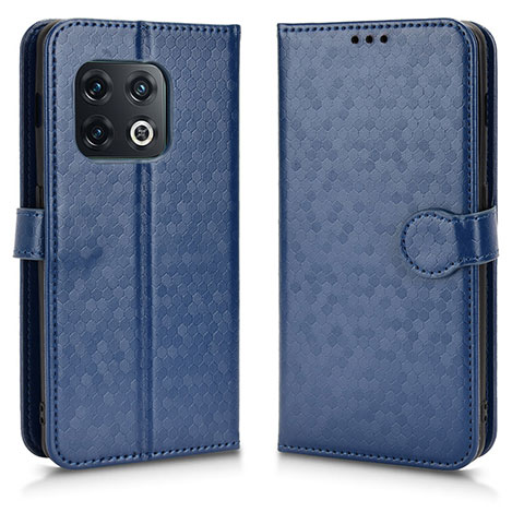 Handytasche Stand Schutzhülle Flip Leder Hülle C01X für OnePlus 10 Pro 5G Blau