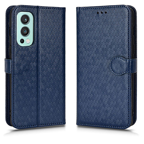 Handytasche Stand Schutzhülle Flip Leder Hülle C01X für OnePlus Nord 2 5G Blau