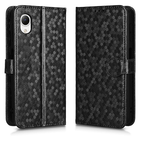 Handytasche Stand Schutzhülle Flip Leder Hülle C01X für Samsung Galaxy A23s Schwarz