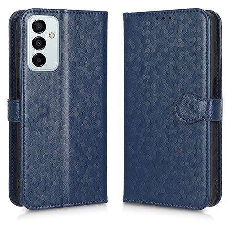 Handytasche Stand Schutzhülle Flip Leder Hülle C01X für Samsung Galaxy M23 5G Blau