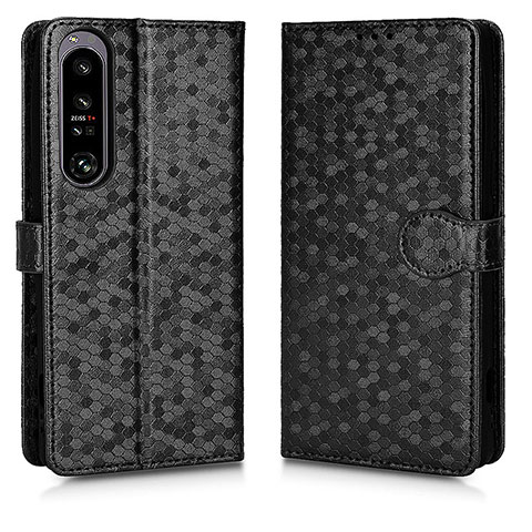 Handytasche Stand Schutzhülle Flip Leder Hülle C01X für Sony Xperia 1 IV Schwarz