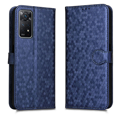 Handytasche Stand Schutzhülle Flip Leder Hülle C01X für Xiaomi Redmi Note 11 Pro 5G Blau