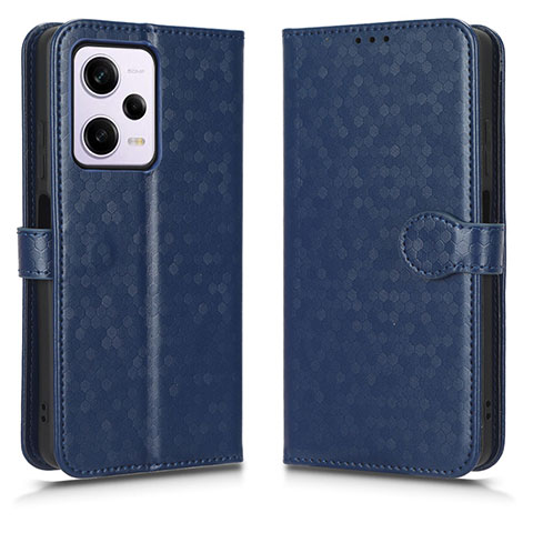 Handytasche Stand Schutzhülle Flip Leder Hülle C01X für Xiaomi Redmi Note 12 Pro+ Plus 5G Blau