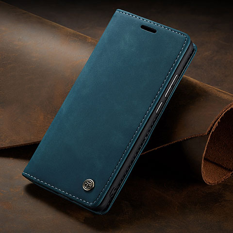 Handytasche Stand Schutzhülle Flip Leder Hülle C02S für Huawei P40 Blau