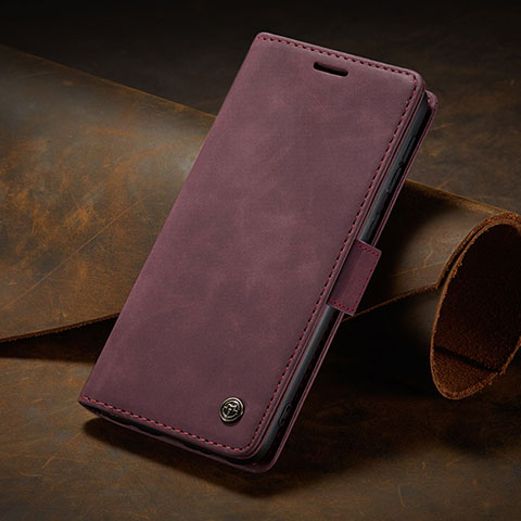 Handytasche Stand Schutzhülle Flip Leder Hülle C02S für Huawei P60 Fuchsie