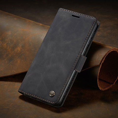 Handytasche Stand Schutzhülle Flip Leder Hülle C02S für Huawei P60 Pro Schwarz