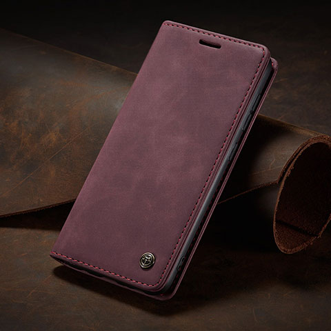 Handytasche Stand Schutzhülle Flip Leder Hülle C02S für Xiaomi Redmi Note 13 Pro 5G Fuchsie