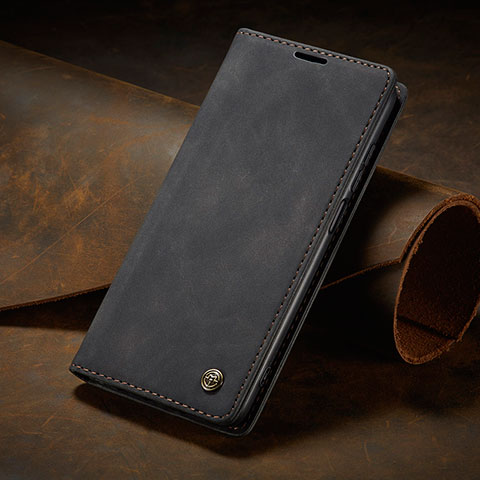 Handytasche Stand Schutzhülle Flip Leder Hülle C02S für Xiaomi Redmi Note 9S Schwarz