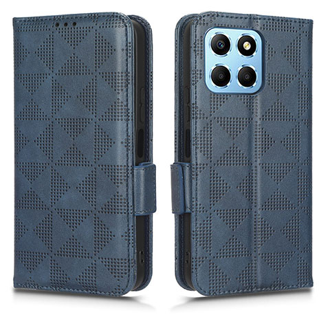 Handytasche Stand Schutzhülle Flip Leder Hülle C02X für Huawei Honor 70 Lite 5G Blau