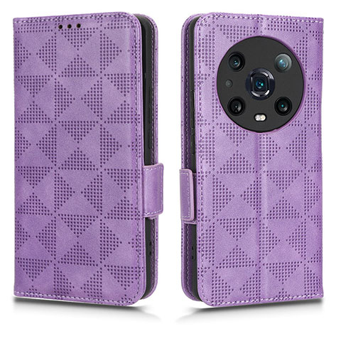 Handytasche Stand Schutzhülle Flip Leder Hülle C02X für Huawei Honor Magic4 Pro 5G Violett