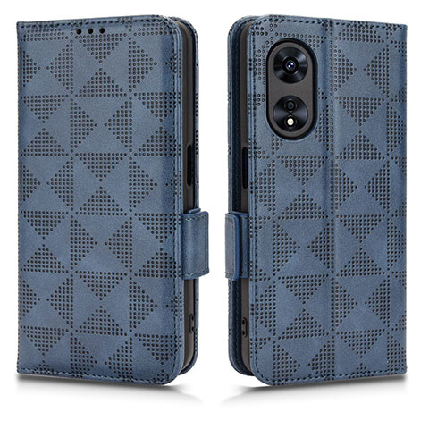 Handytasche Stand Schutzhülle Flip Leder Hülle C02X für Huawei Honor X5 Plus Blau