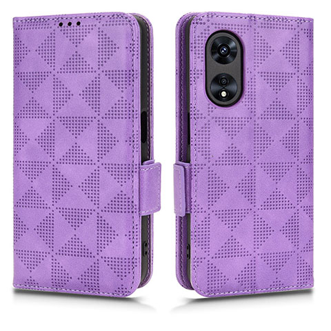 Handytasche Stand Schutzhülle Flip Leder Hülle C02X für Huawei Honor X5 Plus Violett