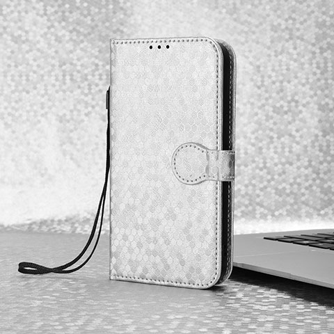 Handytasche Stand Schutzhülle Flip Leder Hülle C02X für Huawei Honor X9 5G Silber